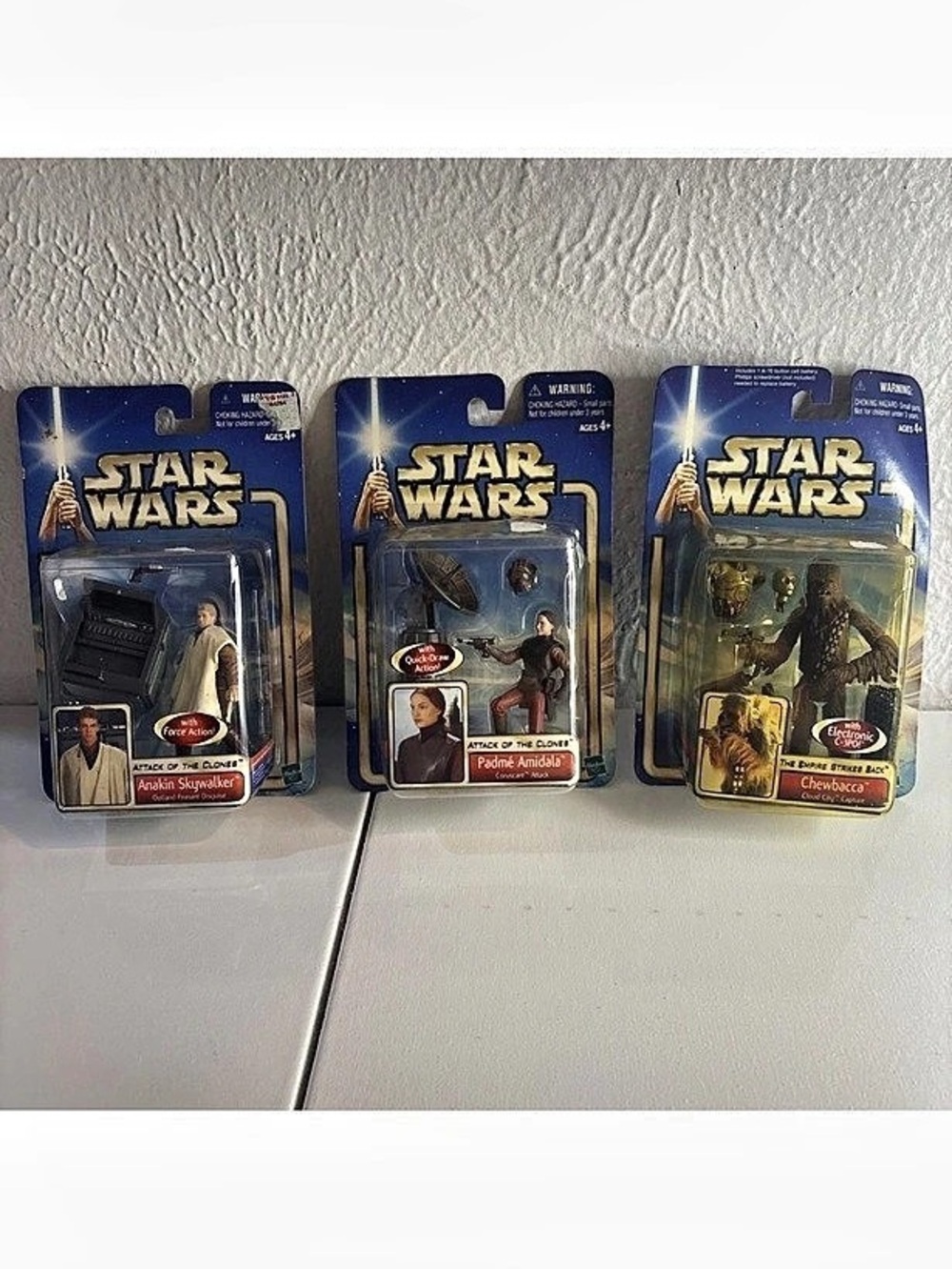 Vintage 2002 Star Wars Action Figures NWT Attack Of The Clones The Empire Strike